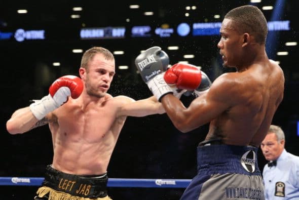 Daniel Jacobs salió como un verdadero tanque a aplastar a Jarrod Fletcher y lo consiguió en cinco episodios para conquistar el título vacante mediano de la Asociación Mundial de Boxeo.