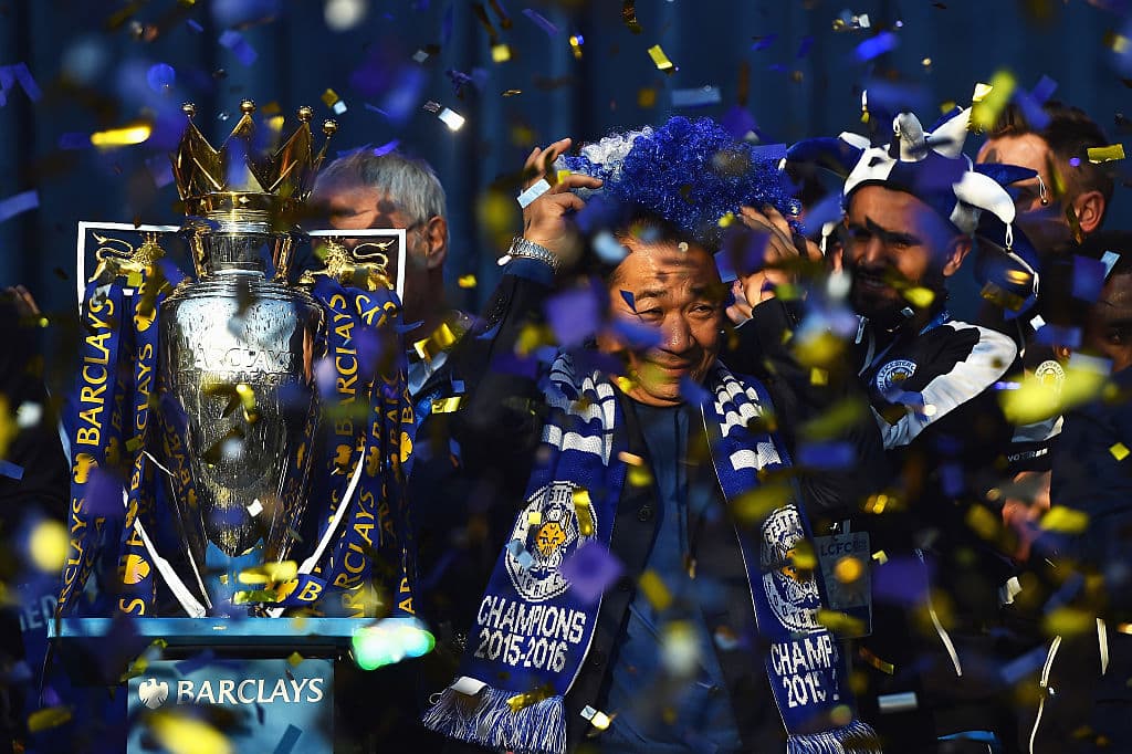 Con Vichai Srivaddhanaprabha como propietario, el Leicester City conquistó la Premier League en la temporada 2015/2016.