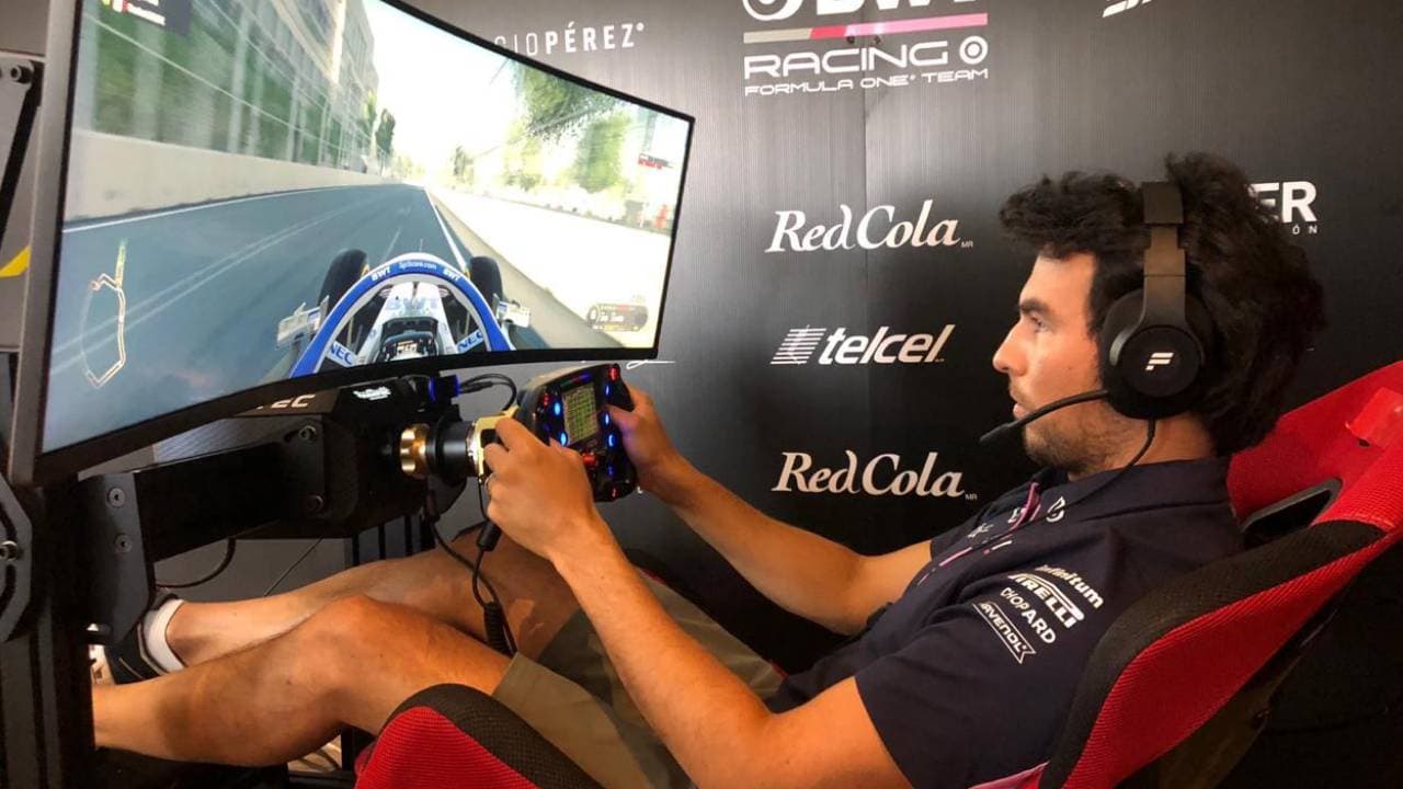 Debutó Sergio Checo Pérez como piloto de eSports en Baku