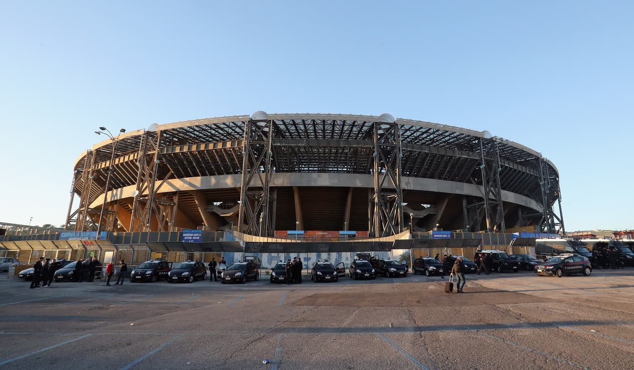 NAPLES, ITALY - NOVEMBER 01: A general view of stadium before the UEFA Champions League group F match between SSC Napoli and Manchester City at Stadio San Paolo on November 1, 2017 in Naples, Italy. (Photo by Maurizio Lagana/Getty Images)