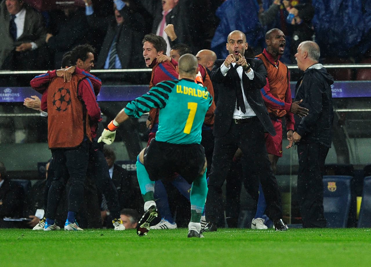 Gracias a su guardameta titular, Guardiola podía concentrar a diez jugadores de campo en terreno enemigo y así generar mucho volumen de juego.