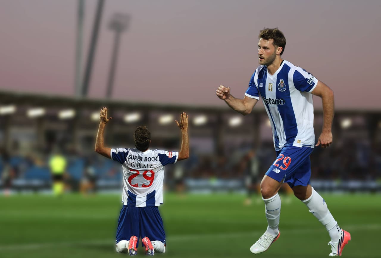 Santiago Gimenez anota su primer gol como juador del Porto