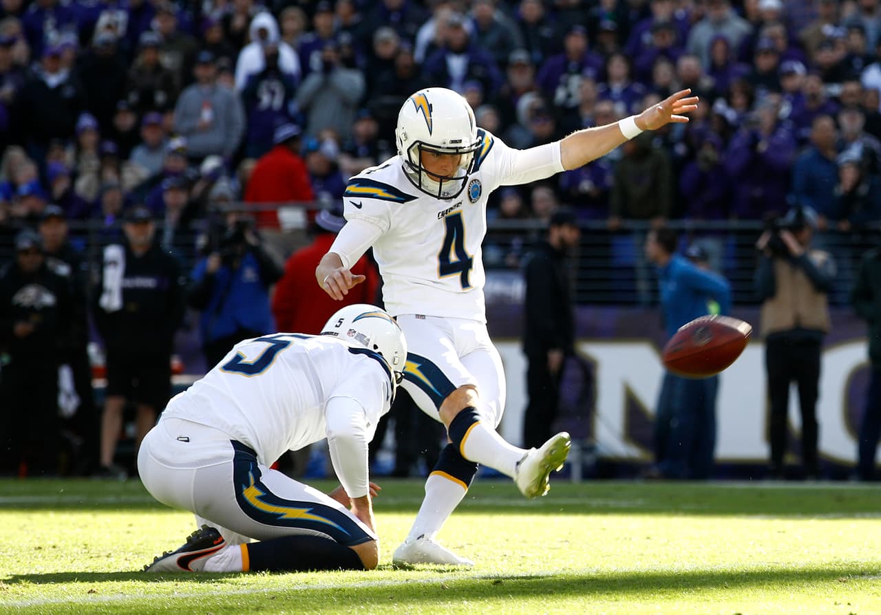 Michael Badgley impuso un nuevo récord de Playoffs para los Chargers en un partido, al patear cinco. Rompe la marca de Nate Kaeding, quien se fue de 4-4 en el juego del título de la AFC de 2007.