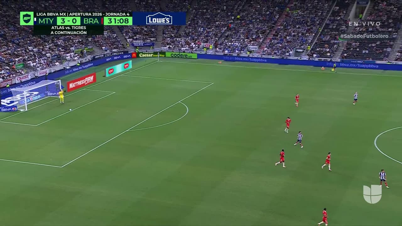¡GOL!  anota para FC Juárez. Óscar Estupiñán
