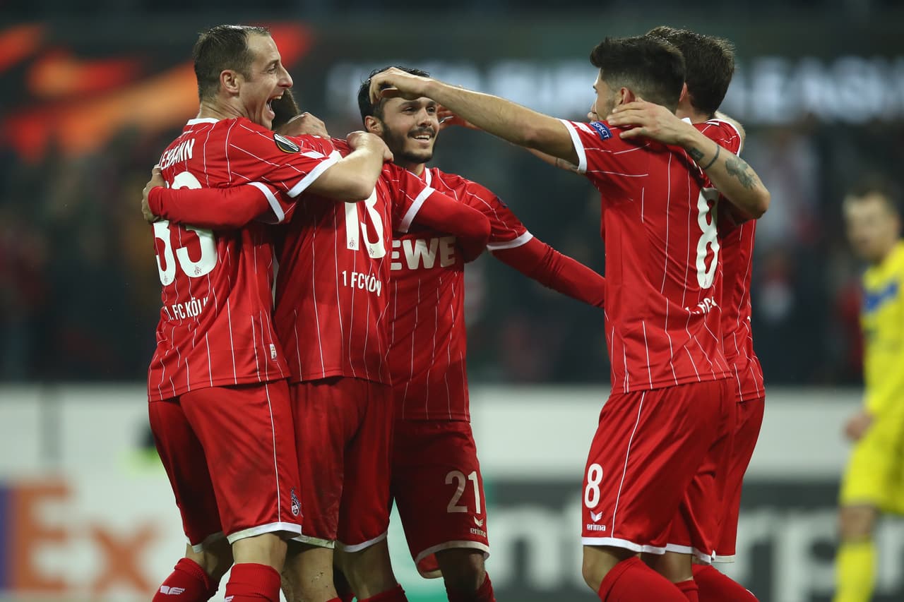 Colonia 5-2 BATE Borisov: primer triunfo del equipo alemán en esta edición de la Europa League. Con los tres puntos se acercó a su rival de turno en el grupo H, a un punto.