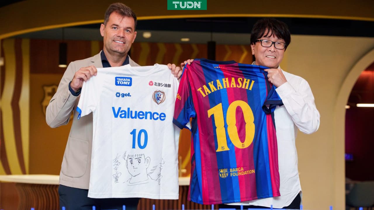 El papá de los Supercampeones visita al Barca