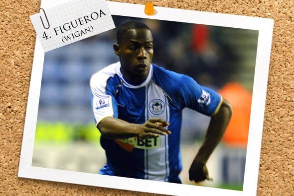 Y para no desentonar, el último defensa que les mostramos es el hondureño Maynor Figueroa del Wigan.