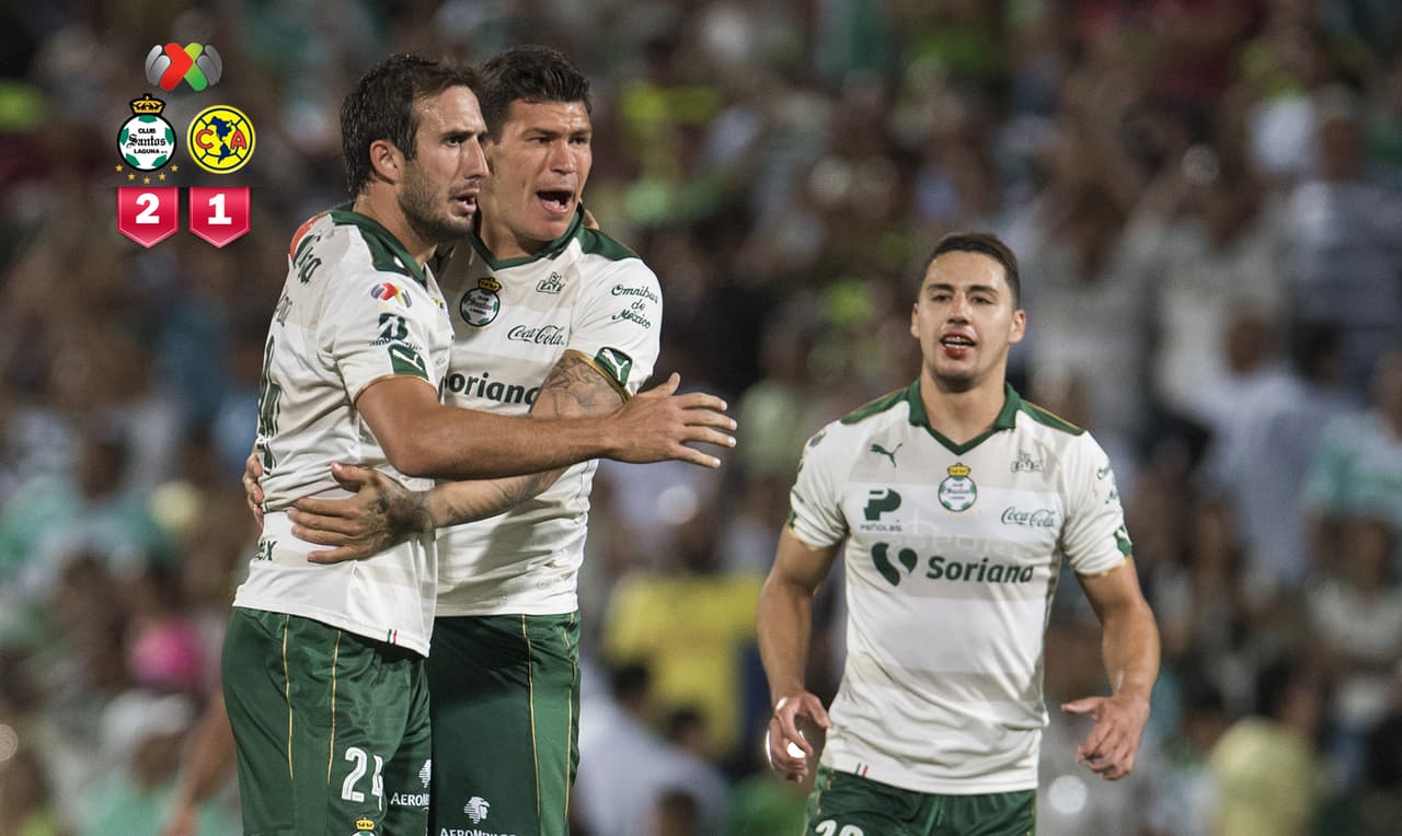 Como Buen Guerrero, Santos venció sobre el tiempo 2-1 al América