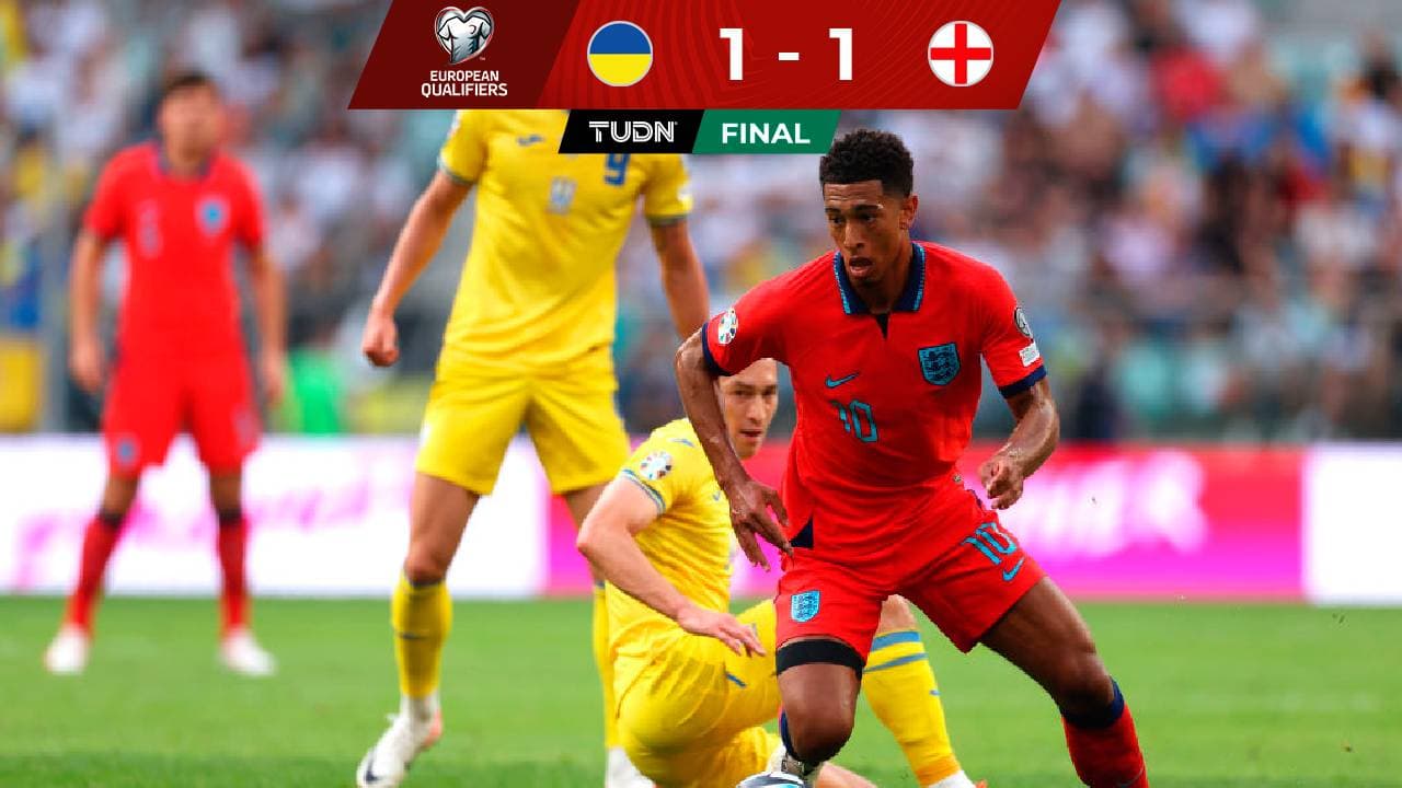 Inglaterra empata con Ucrania pero mantiene liderato de su grupo