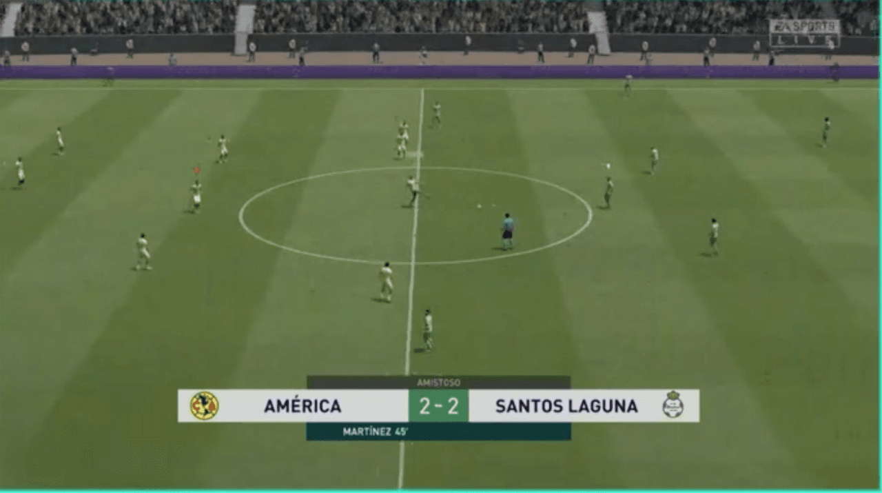Divertido partido entre Santos y América finaliza en goleada 2-4 a favor de las Águilas.