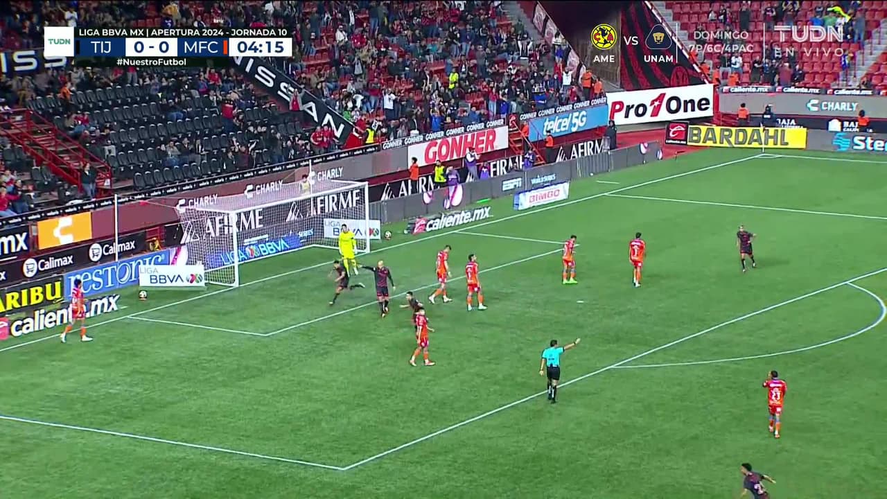 ¡GOL!  anota para Club Tijuana. Kevin Castañeda