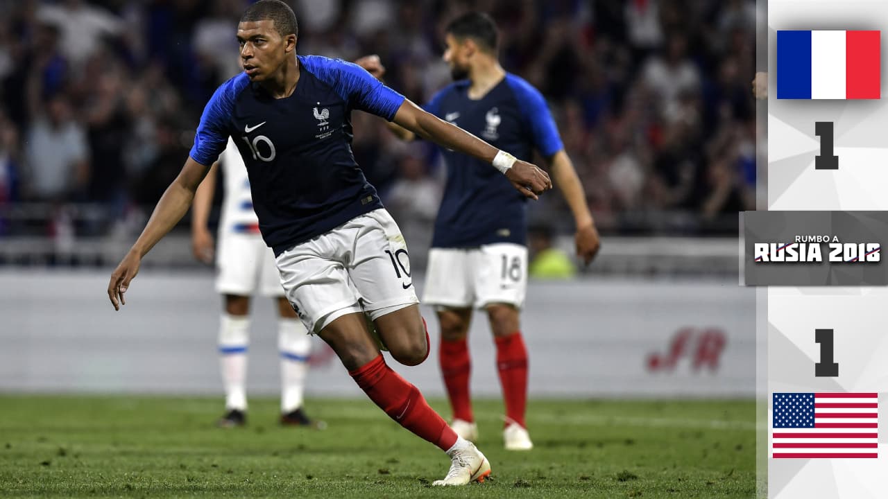 Mbappé rescató el empate para Francia ante un Team USA sin muchas ideas