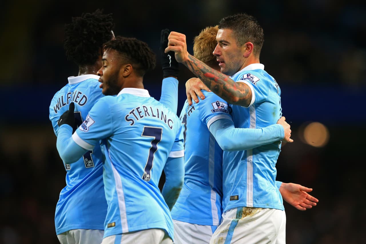 Manchester City celebra su triunfo sobre Southampton