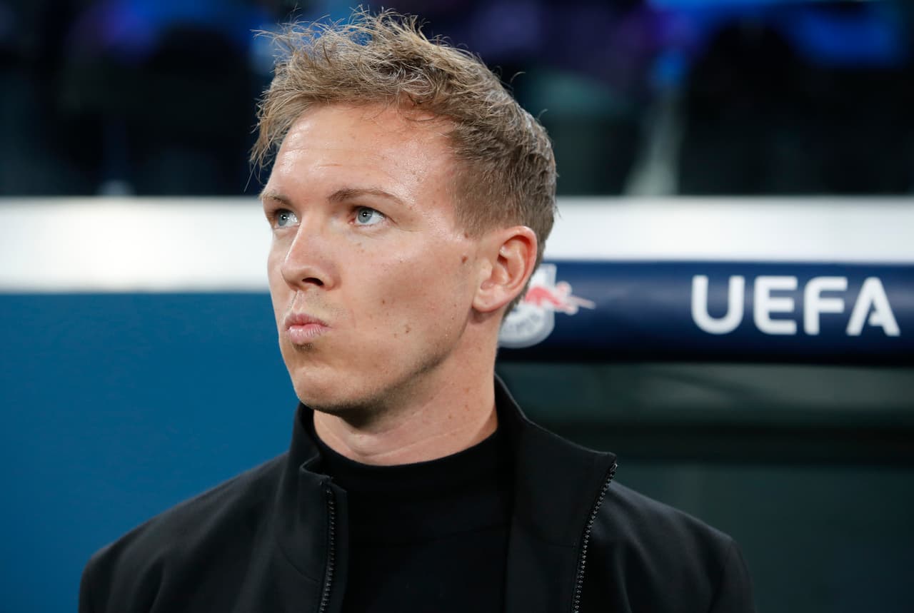 El entrenador del Leipzig, Julian Nagelsmann previo al partido.