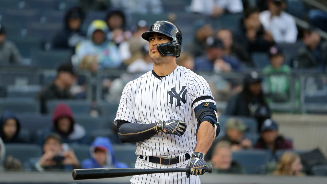 <b>10) Giancarlo Stanton</b>: el estelar jardinero de los Yankees fue colocado en la lista de lesionados el 1 de abril (bíceps) y se calcula su retorno los últimos días de este mes.