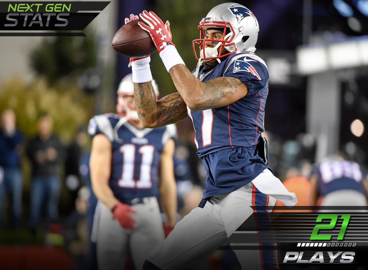 10.- En Dobson creemos.- Como se esperaba, Bill Belichick ajustó a su equipo en el primer juego tras la lesión por el resto de temporada de Dion Lewis. New England diseñó solo 21 de 68 jugadas con tres receptores, influenciados también por la salida de Julian Edelman en el primer cuarto. Fue hasta la última serie ofensiva cuando Belichick fue forzado a confiar en Aaron Dobson.