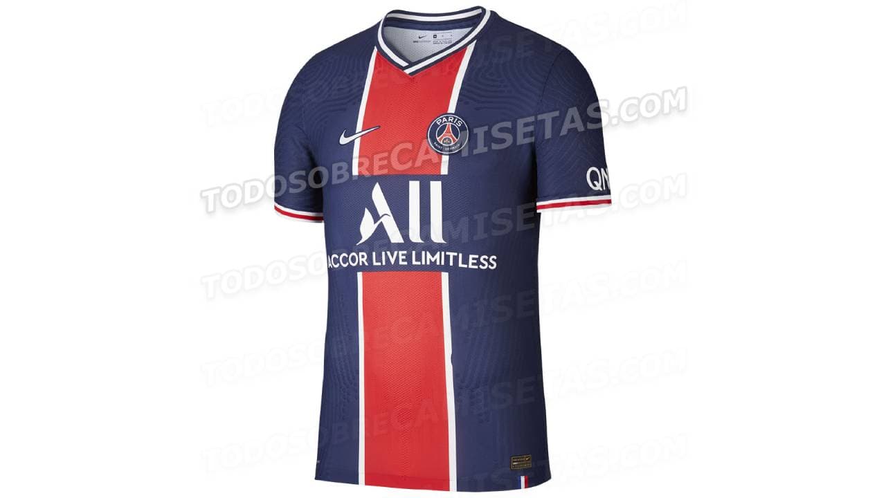 El campeón de Francia no rompe con la línea de lo tradicional, así sería la nueva camiseta del PSG.