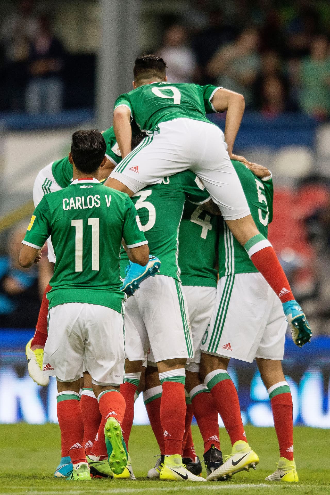 Todo fue fiesta y felicidad en el Estadio Azteca con la contundente victoria de los verdes ante su similar de Honduras.