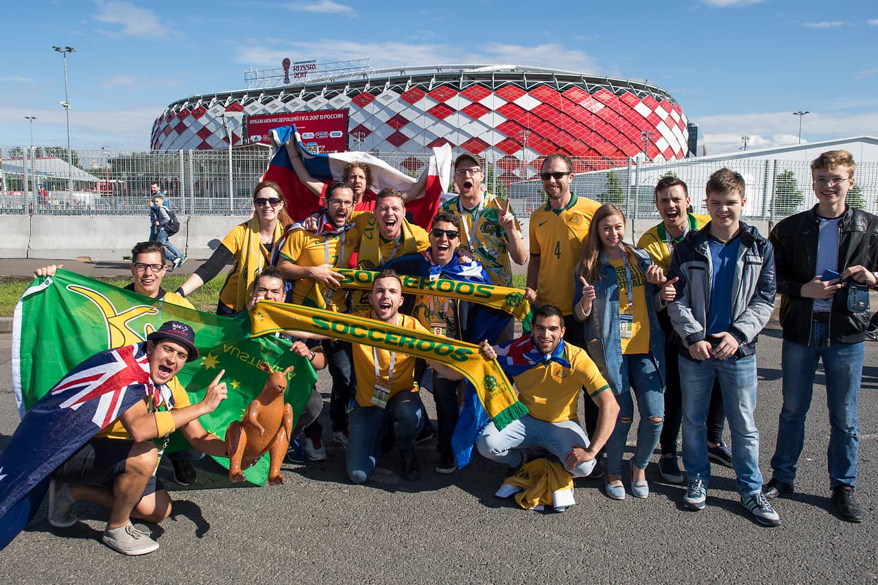 Muy buena actitud esperando la anhelada clasificación de Australia a la semifinal.