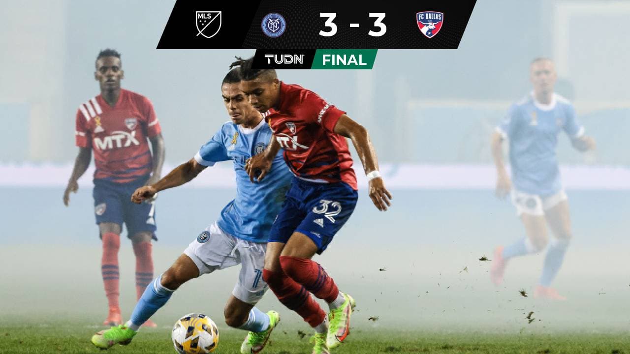 ¡Latino Power! En explosivo partidazo a goles, NYCFC y Dallas igualaron 