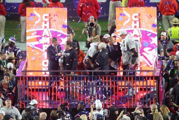 Los New England Patriots ganaron su cuarto Super Bowl y Tom Brady se colocó como uno de los mejores quarterbacks de la historia de la NFL (Foto: Mario Castillo).
