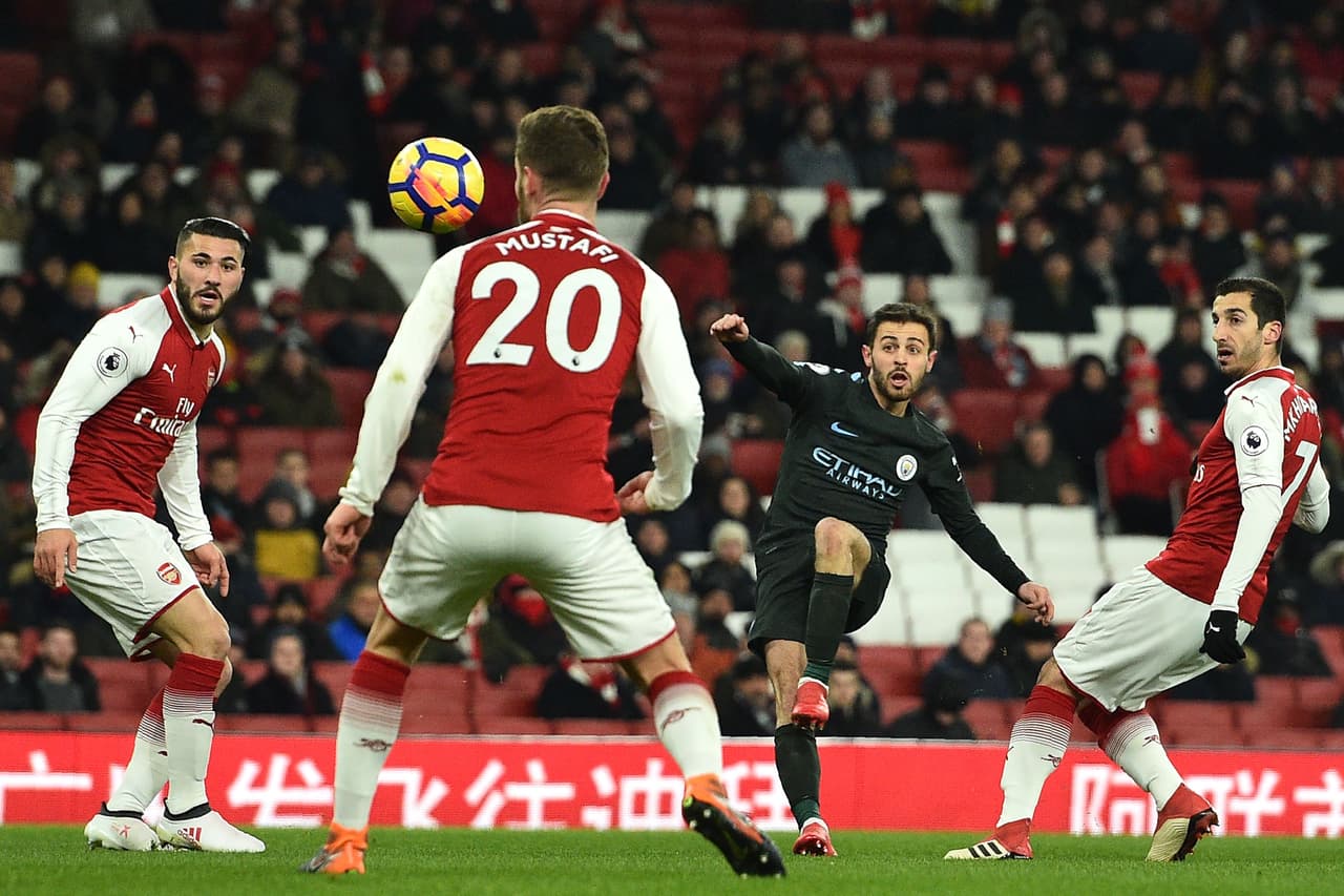 La primera del partido la puso el portugués Bernardo Silva con asistencia de Leroy Sané.