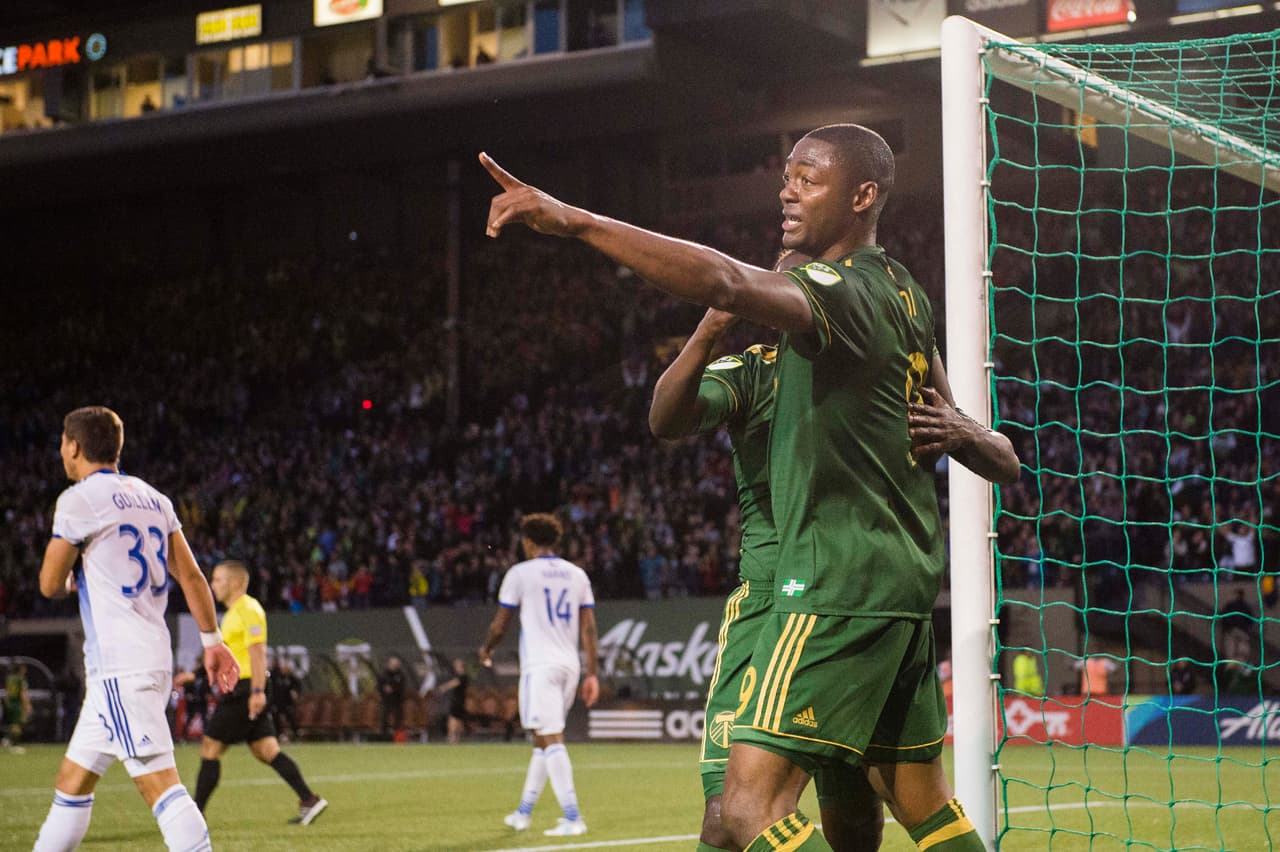 Fanendo Adi anotó los dos goles de Portland Timbers frente a FC Dallas. (USA Today Images)