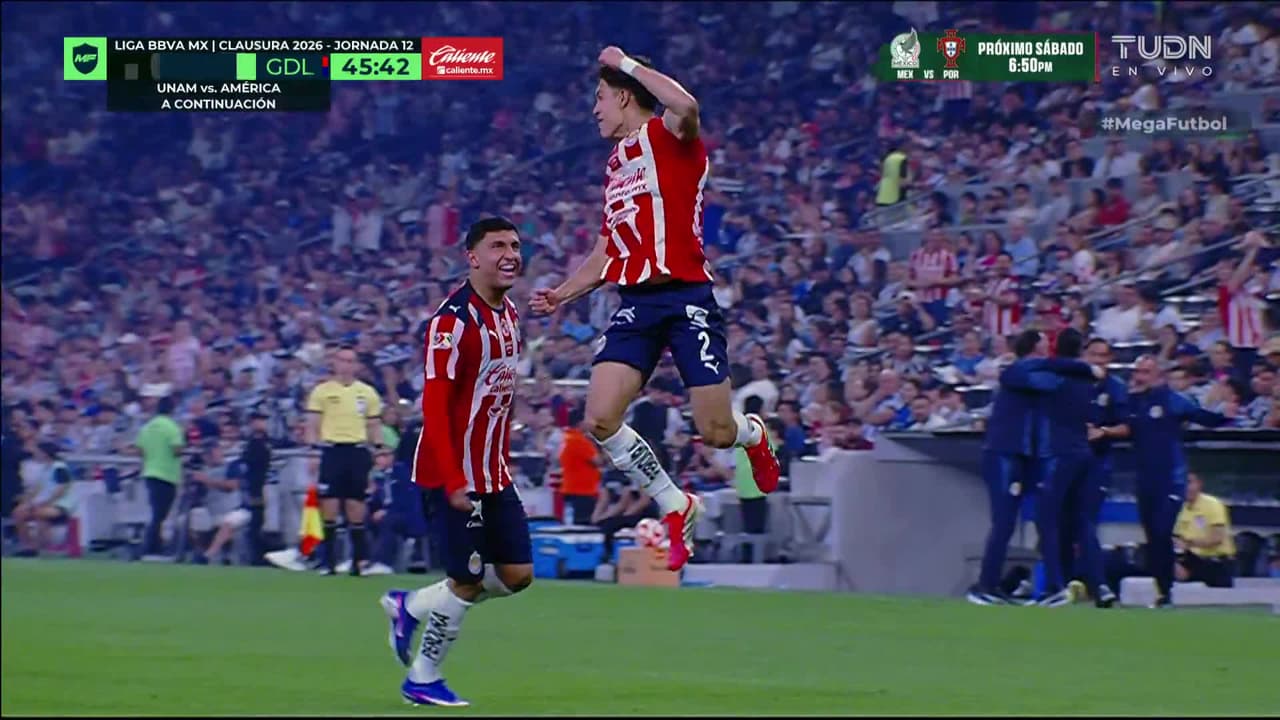 ¡Golazo de José Castillo vs. Rayados! Chivas, más líder que nunca