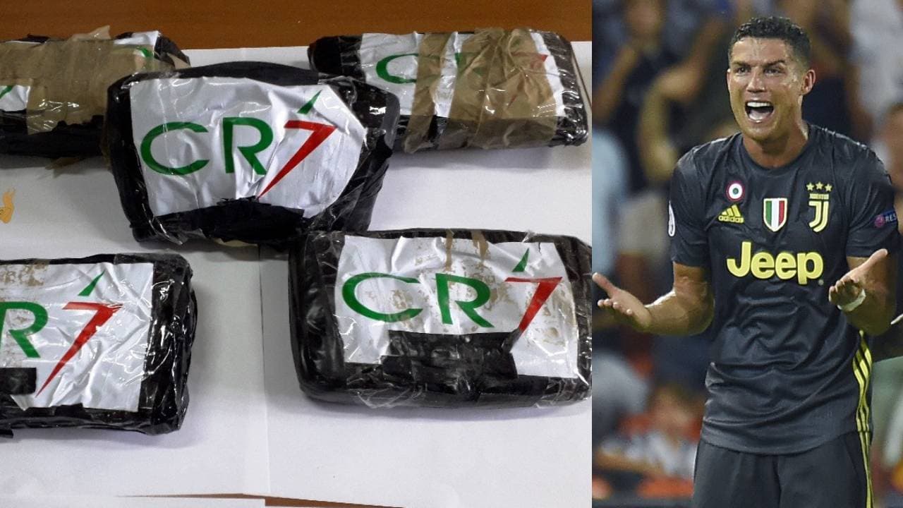 Policía de Nápoles incauta 14 kg de cocaína con la inscripción de ‘CR7’