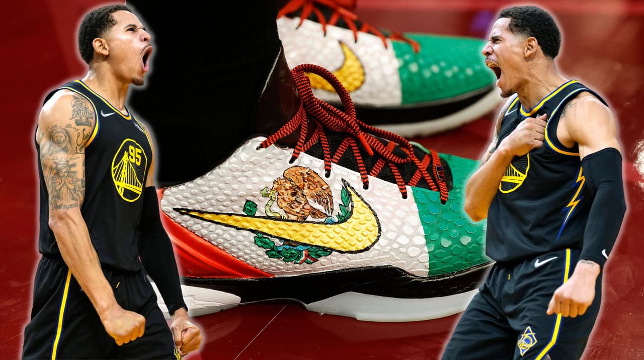 El 7 de febrero de 2020 firmó con los Warriors y viste el número 95 para Golden State, el número más alto jamás asignado por el club. En la imagen se muestran los tenis que ha usado en sus partidos.
<br>