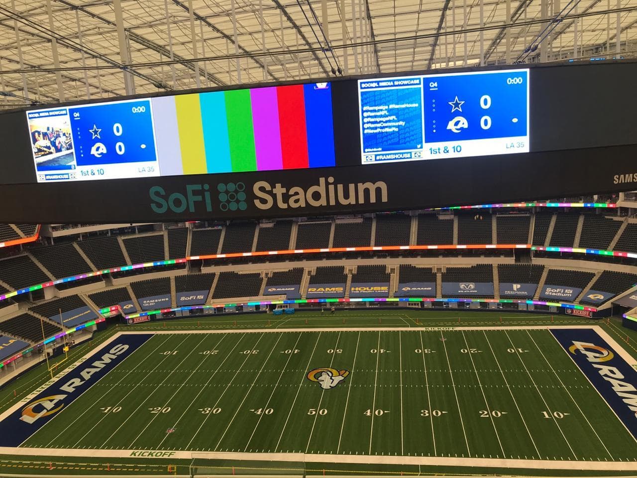 La nueva casa para los Rams y para los Chargers esta lista y es simplemente hermosa.