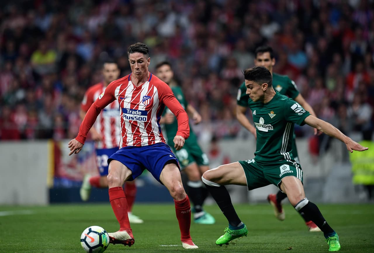 Atlético de Madrid tuvo la iniciativa en el partido con la idea de vivir una jornada triunfal en el Wanda Metropolitano.