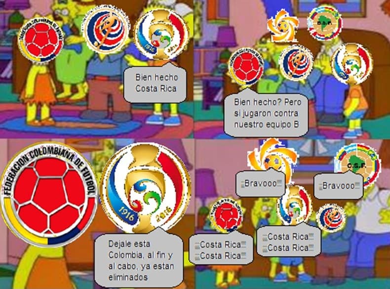 Las burlas no podían faltar luego del triunfo de Estados Unidos y de la sorprendente derrota de Colombia ante Costa Rica.