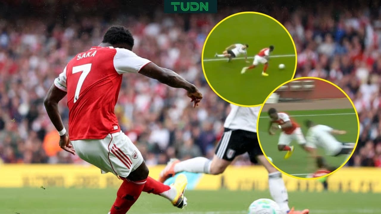 ¡Bukayo Saka le rompió la cintura a Raúl Jiménez!