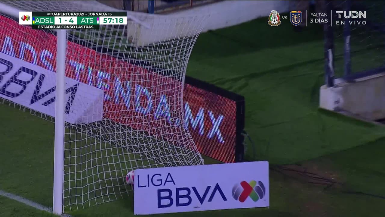 ¡GOL!  anota para Atlético San Luis. Germán Berterame