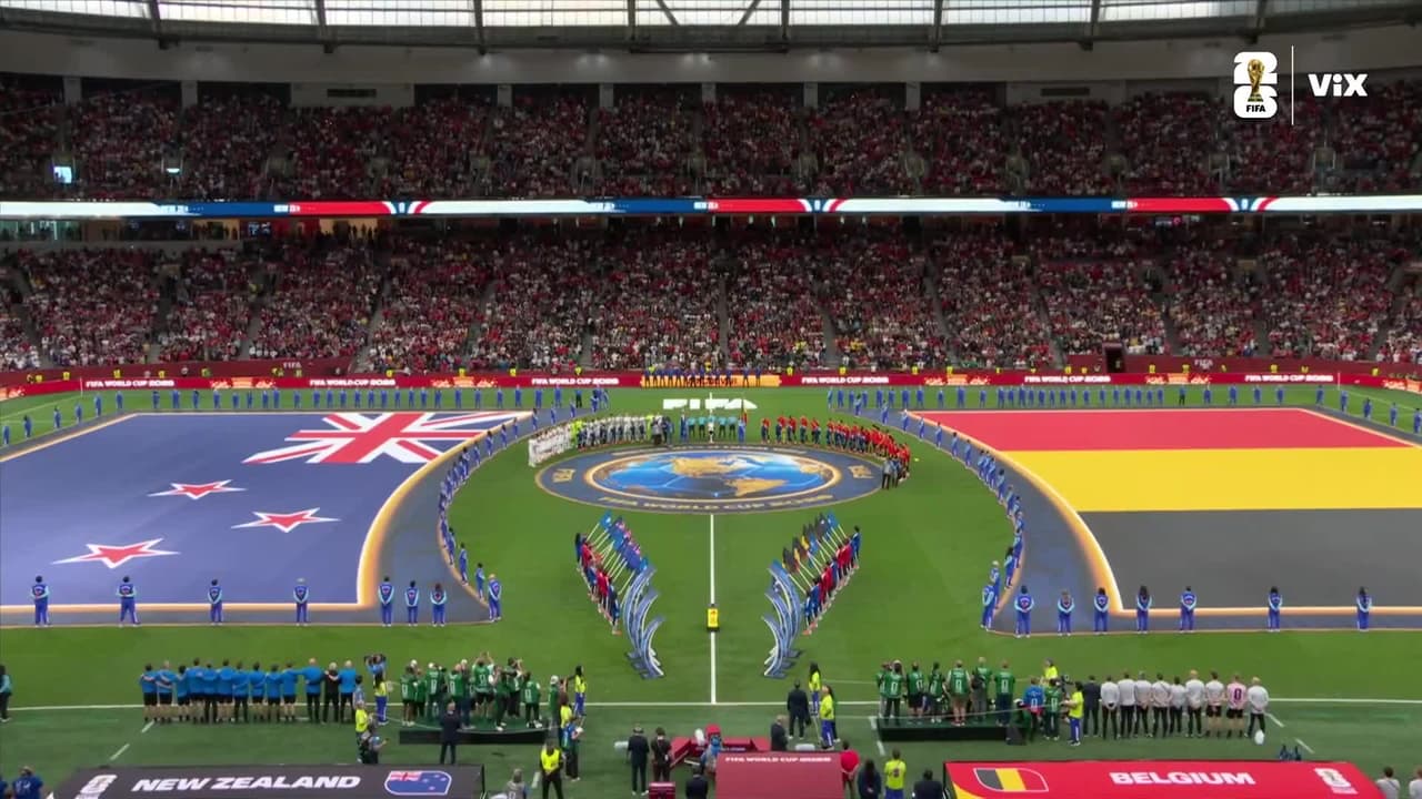 ¡Todo listo en Vancouver! Se entonan los himnos de Nueva Zelanda y Bélgica