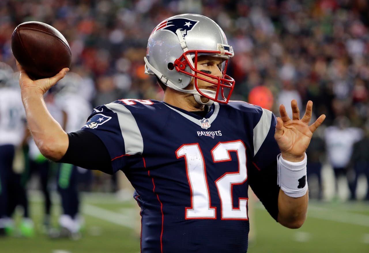 New England Patriots quarterback Tom Brady during an NFL football game against the Seattle Seahawks at Gillette Stadium in Foxborough, Mass. Sunday, Nov. 13, 2016. (Winslow Townson/AP Images for Panini)