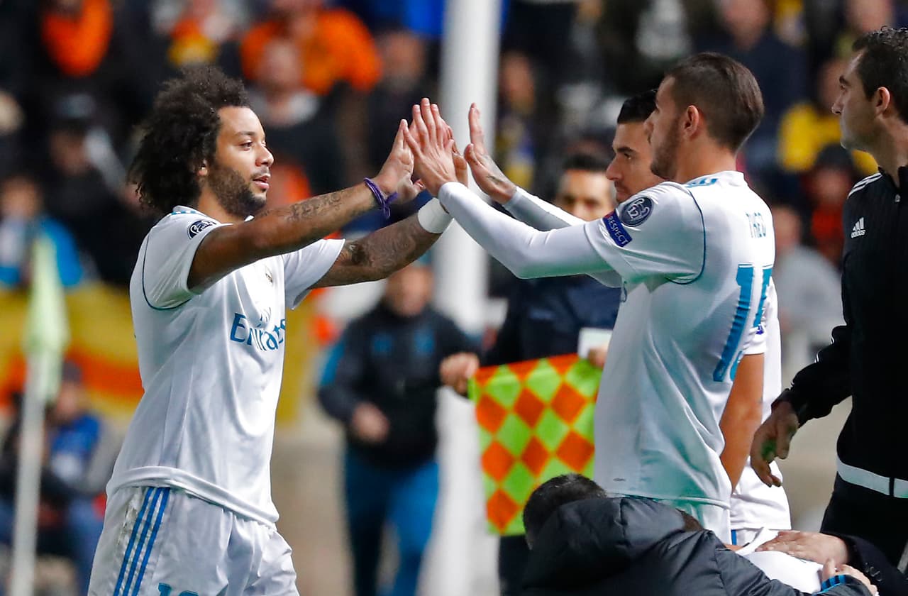 En la segunda mitad, Zidane decidió darles descanso a algunos jugadores pensando en lo que viene en La Liga. Marcelo salió por Theo Hernández.