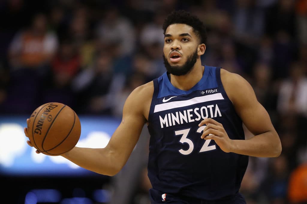 Sumen el joven poste de los Minnesota Timberwolves, Karl-Anthony Towns.