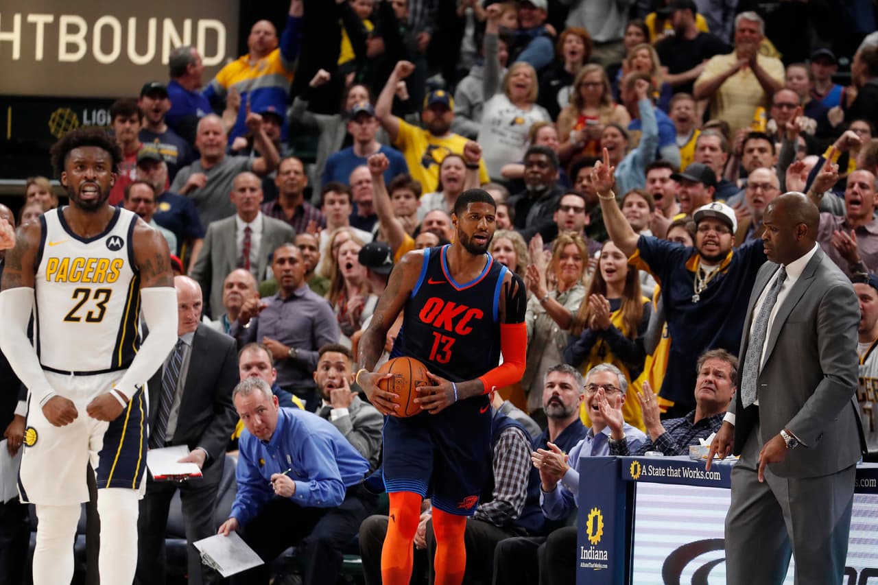OKLAHOMA CITY 106-108 INDIANA. Los Pacers (44-25) se aferran a seguir teniendo su temporada de Cenicienta con esta importante victoria que los consolida en el tercer lugar del Este tras vencer a un otrora ídolo Paul George y su equipo el Thunder (42-27).