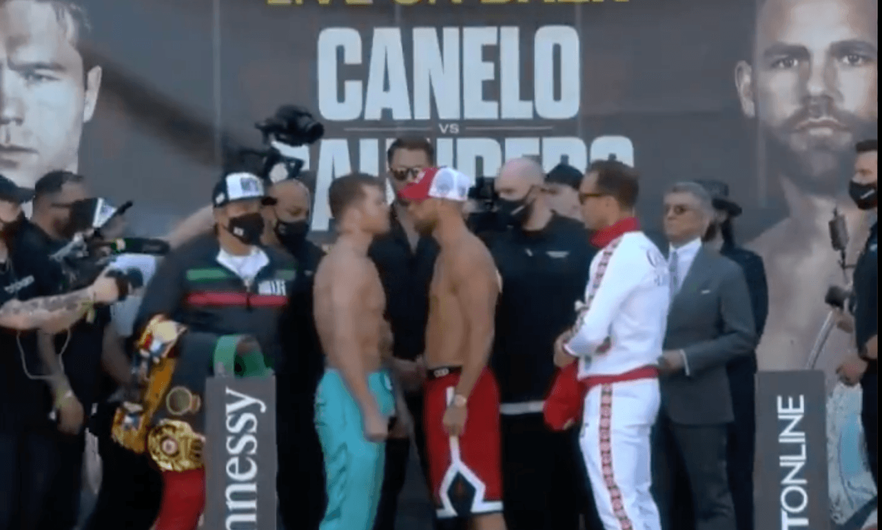 Saúl 'Canelo' Álvarez y Billy Joe Saunders dan el peso para la pelea