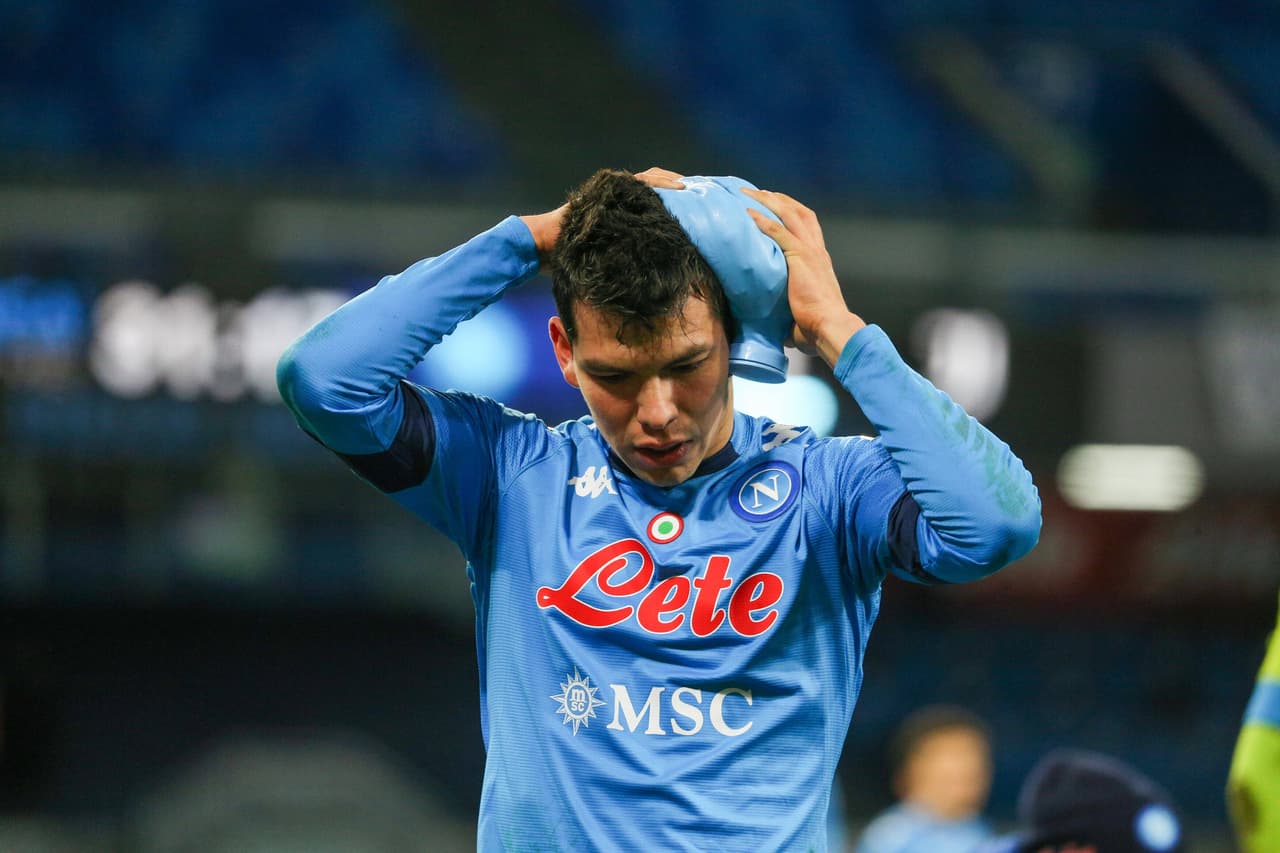 Lesión de Hirving Lozano lo dejará fuera casi un mes en el Napoli