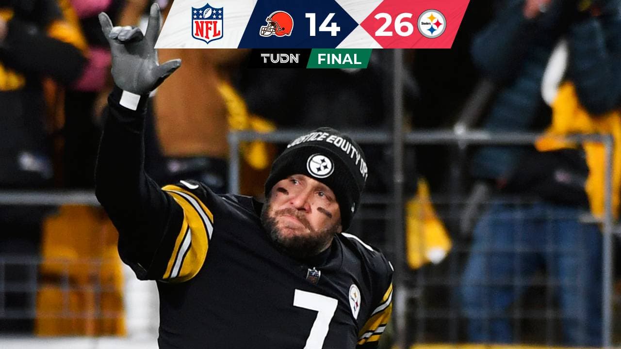 Steelers vence a Browns en adiós de Big Ben del Heinz Field
