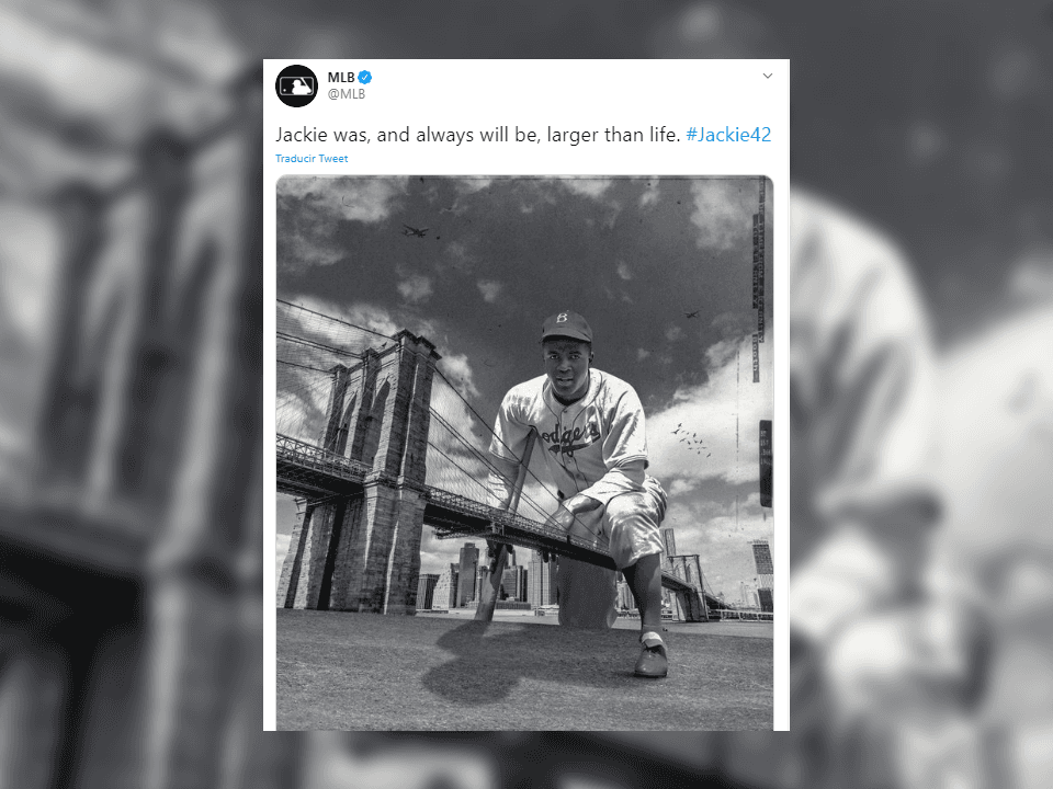 Hace 16 años se creó el día de Jackie Robinson para celebrar la diversidad dentro del terreno de juego en la MLB. Debido al covid-19, los juegos quedaron pospuestos, pero esto no impide a equipos recordarlo.
