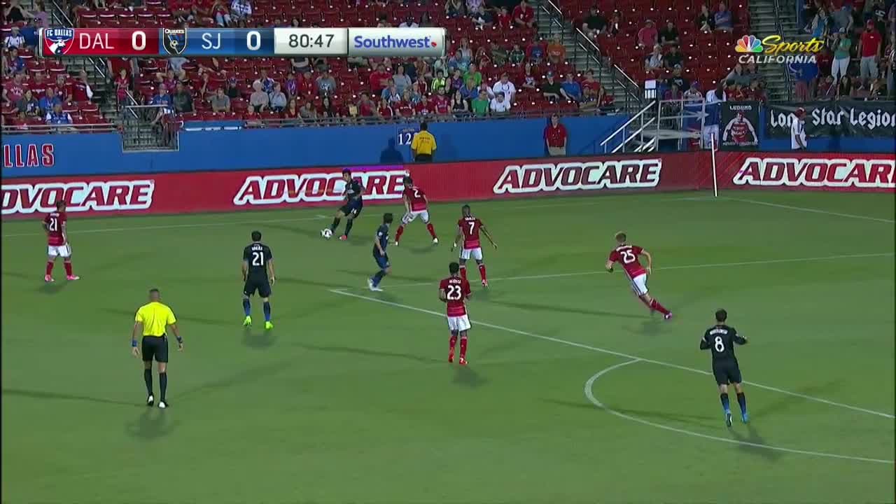 Se acabaron los invictos en MLS, San Jose Earthquakes derrotó por la mínima a FC Dallas