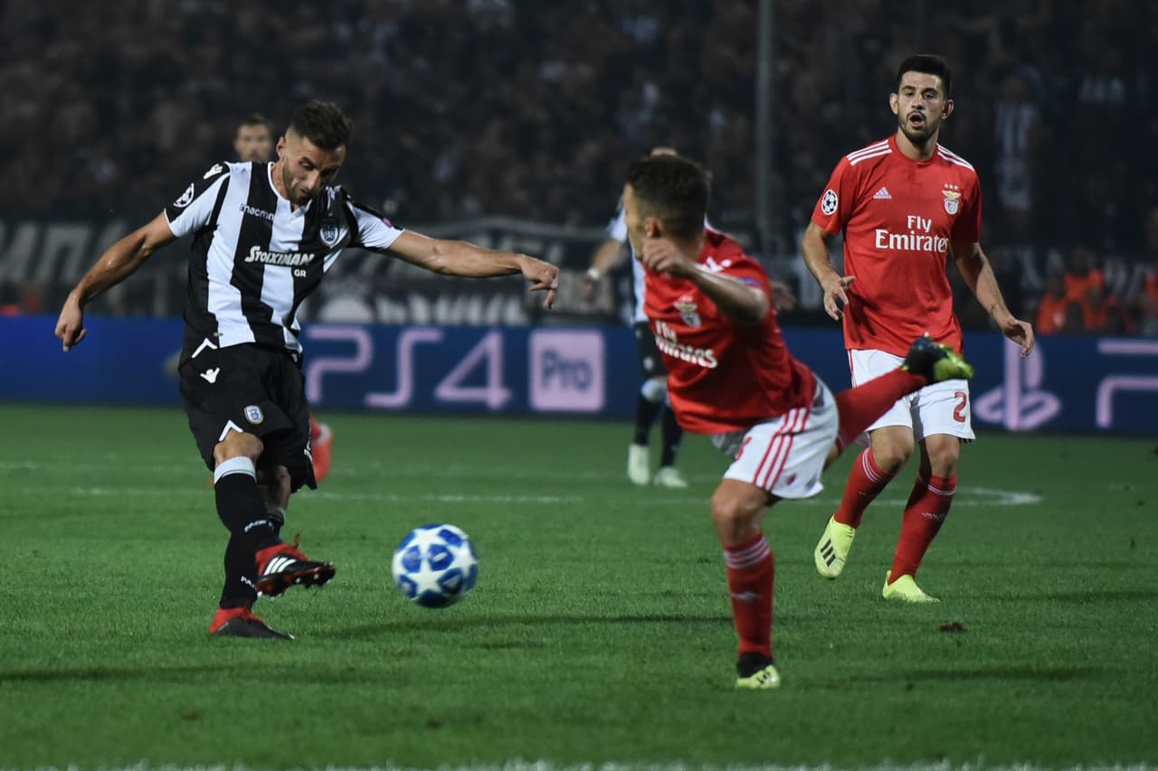 Para empeorar el panorama para Benfica, Aleksandar Prijovic puso el 1-0 a favor de PAOK Salónica al minuto 13 del primer tiempo y con ello el global 2-1 a su favor.