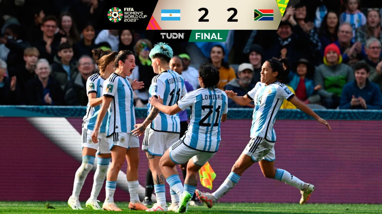 Argentina empata a Sudáfrica y sigue viva en el Mundial Femenil 2023