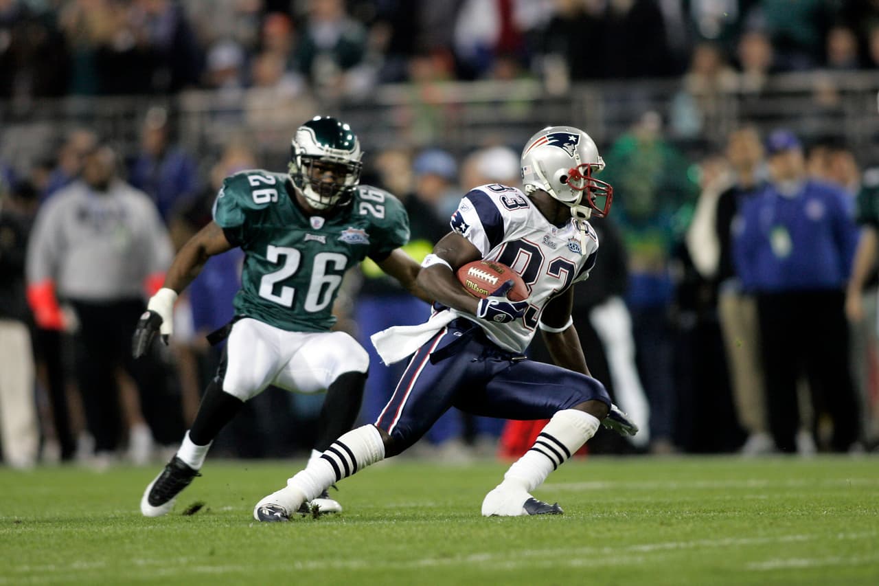 3 - DEION BRANCH de New England Patriots, jugó en 3 ediciones de Super Bowl, ganó las 3, pero lució especialmente en el XXXIX donde fue MVP. En total acumuló 24 recepciones para 321 yardas y un touchdown.