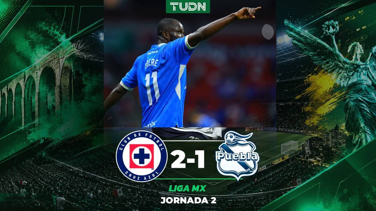 Resumen | ¡Segunda victoria de La Máquina! Cruz Azul vence a Puebla en casa