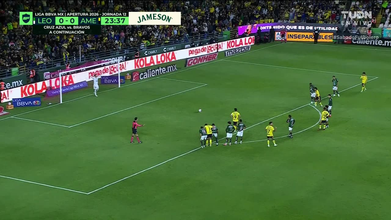 ¡GOL!  anota para América. Henry Martín